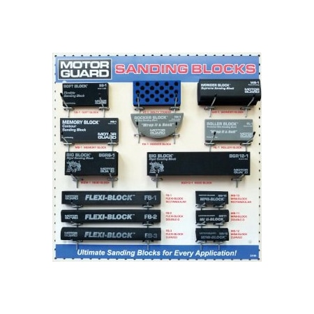 Motor Guard Optima Motor Guard DP-5000 Sanding Block Jobber Display 207